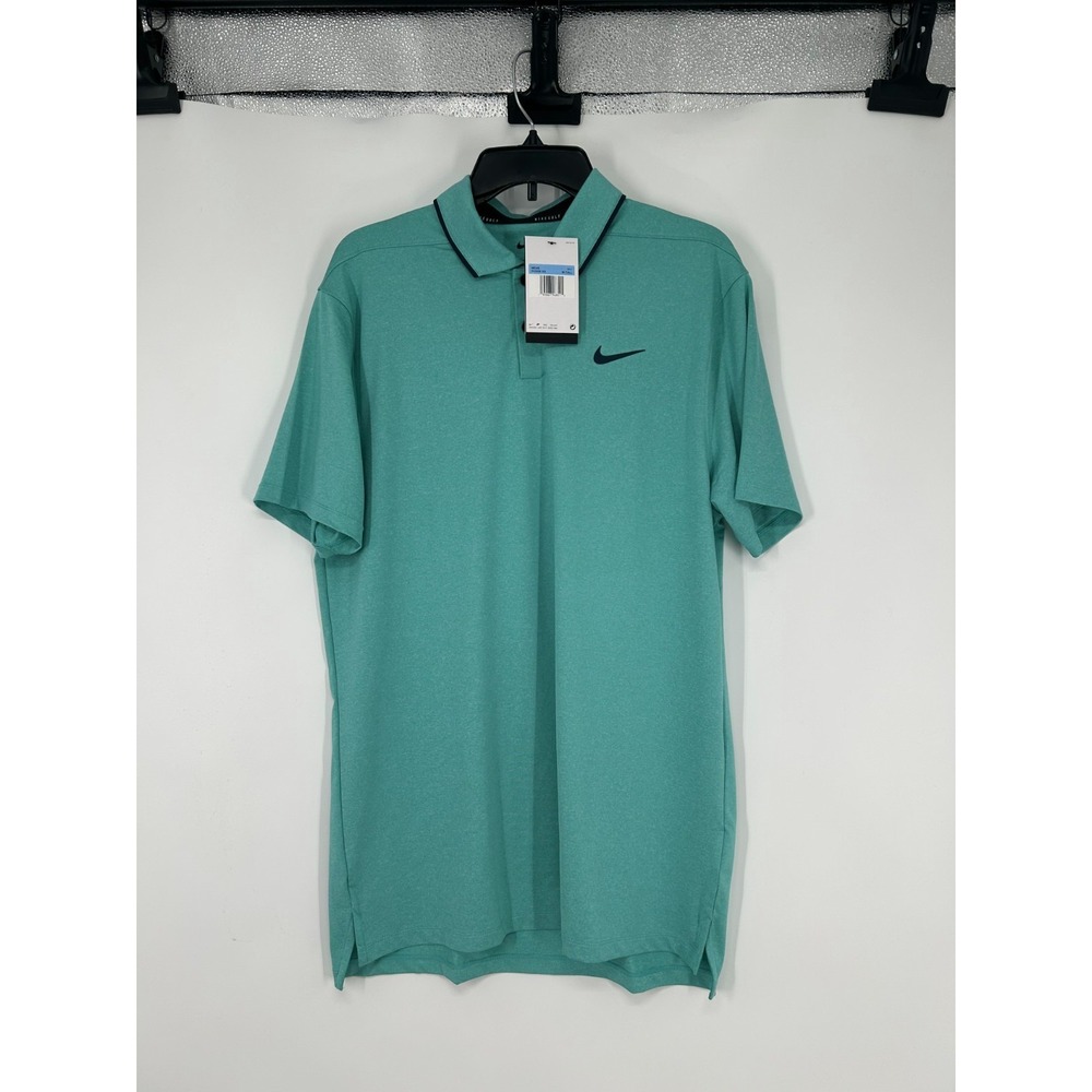 Nike Vapor Golf Polo Shirt MT Medium Tall Teal Short‎ Sleeve Dri Fit DH0608-392